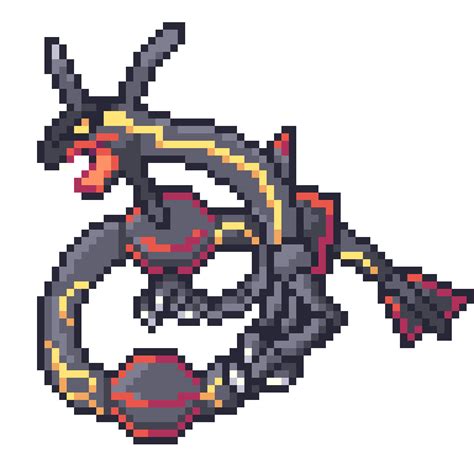 Pixilart - Shiny Rayquaza by DogPond4