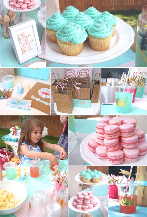 Mint, Pink and Gold Princess Party - The Caterpillar Years