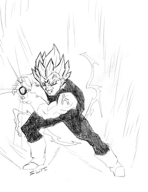 majin vegeta manga style by jwientjes on DeviantArt