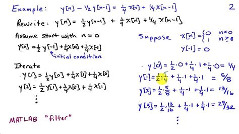 Difference Equation Descriptions for Systems - YouTube