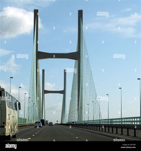 M4 Motorway Toll Severn Bridge Between England and Wales Stock Photo - Alamy