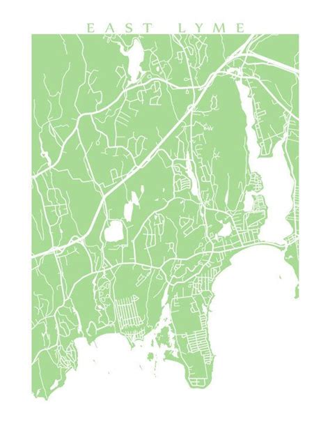 East Lyme, CT | East lyme, Map print, Detailed map