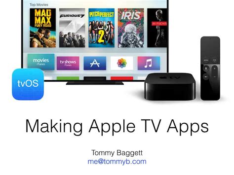 “Making Apple TV Apps” Video Now Available – Tommy Baggett