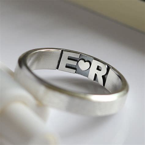 Matching Promise Rings, Personalized Couple Rings, Promise Rings for Couples, Couple Ring Set ...