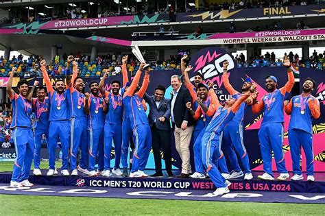 ICC Men's T20 World Cup 2024: Winner India Lifts the Trophy - Current ...