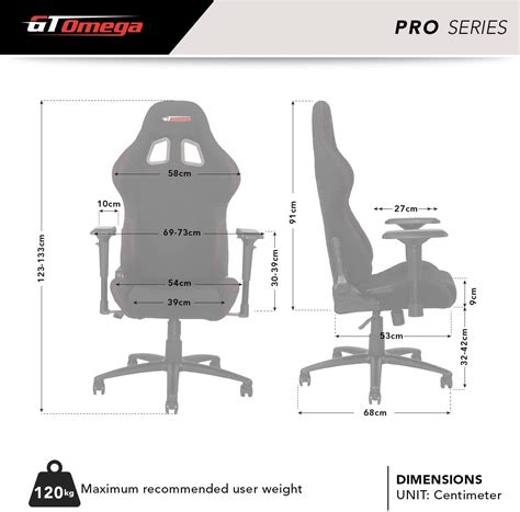 GT OMEGA PRO Racing Fabric Gaming Chair with Lumbar Support - Breathable & Ergonomic Office ...