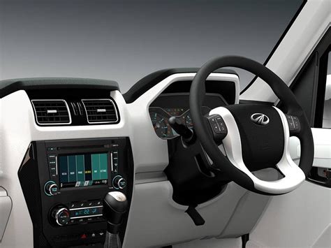 Mahindra Scorpio Facelift Interior Steering - CarBlogIndia