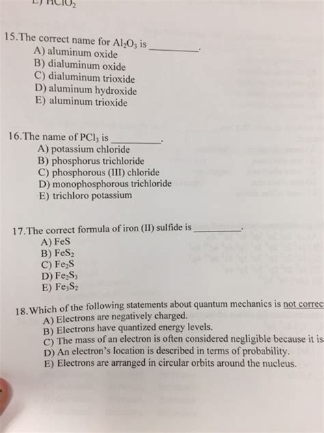 Solved The correct name for Al_2O_3 is _____. aluminum | Chegg.com