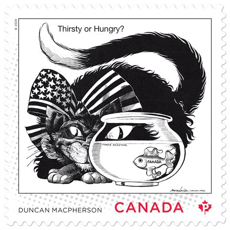 Late artist Duncan Macpherson dons fourth editorial cartoonist stamp - Canadian Stamp News