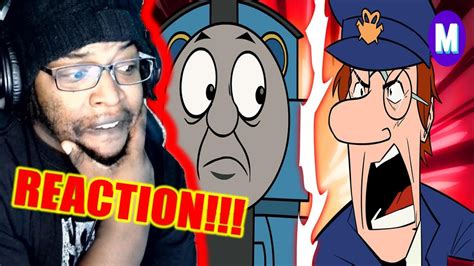 Man vs Train: Cartoon Nightmares - Mashed / DB Reaction - YouTube