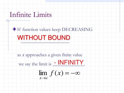 PPT - 1.5 Infinite Limits & Asymptotes PowerPoint Presentation - ID:686220