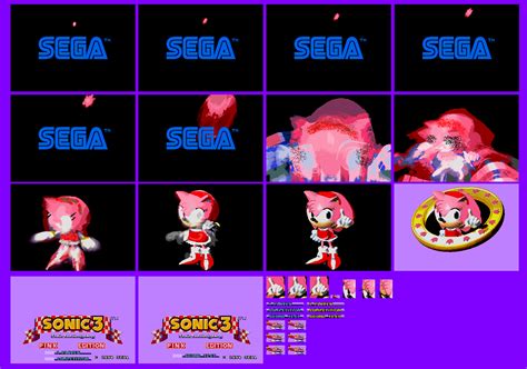 Sonic the Hedgehog 3 Pink Edition - TItle Sprites by Rose80149 on DeviantArt