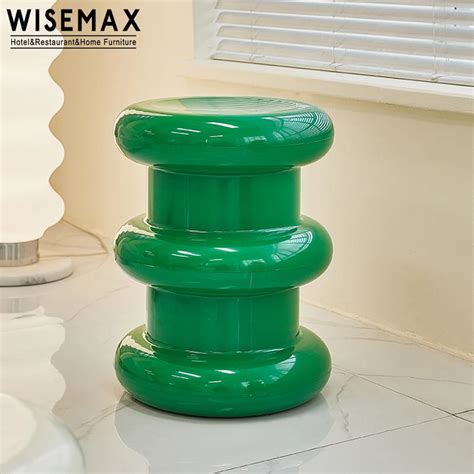 Wisemax Furniture Modern Home Decor Living Room Pp Plastic Small Round Sofa End Table Nordic ...