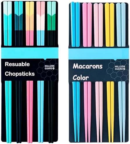 Amazon.com: 10 Pairs Reusable Chopstick Helpers Dishwasher Safe Training Chop sticks Adult ...