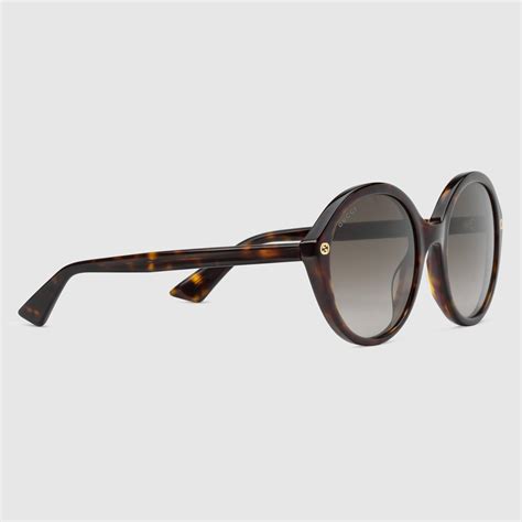 Round-frame acetate sunglasses - Gucci Women's Sunglasses 461673J07402670