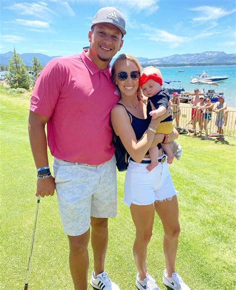 Patrick Mahomes Hits the Golf Course with Brittany Matthews, Baby Sterling