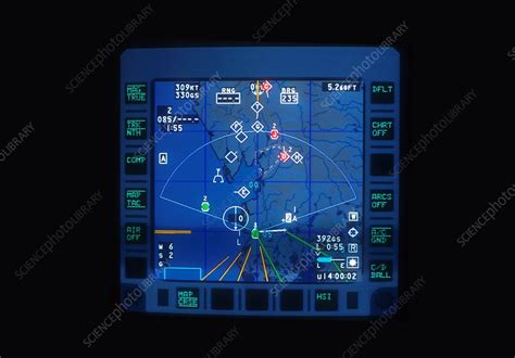 Typhoon fighter plane cockpit display - Stock Image - T680/0082 - Science Photo Library