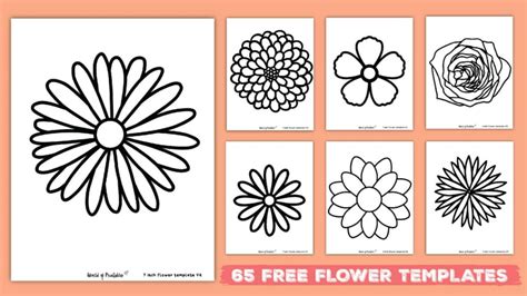 Free Flower Templates For Word - Home Alqu