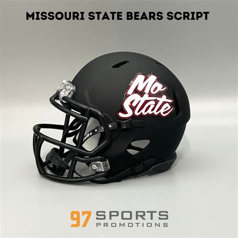 Missouri State Bears "Mo State" Script Mini Football Helmet - 97 Sports ...