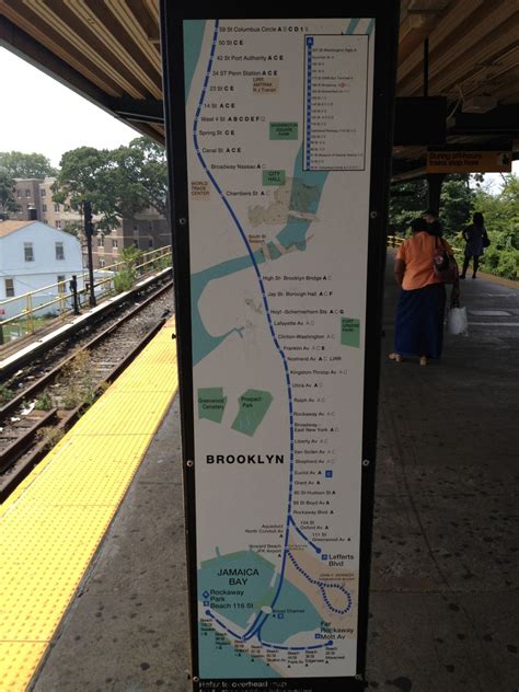 Transit Maps: Historical Map: New York Subway “A” Line Map