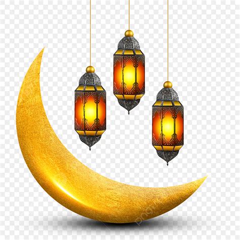 Ramadan Lantern Clipart Vector, 3d Ramadan Moon And Lanterns, Ramadan ...