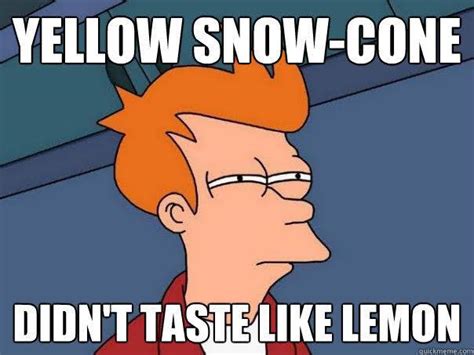 Note to self: Don’t eat yellow snow regardless of that they say : r/memes