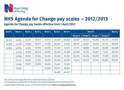 NHS Agenda for Change pay scales â 2012/2013 (PDF 118.5 ... - RCN