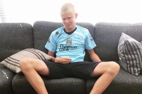 Picture of Erling Braut Haaland wearing Man City shirt surfaces ...