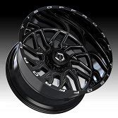 TIS Wheels 544BM Gloss Black Milled Custom Wheels Rims - 544BM - TIS Custom Wheels Rims - Custom ...