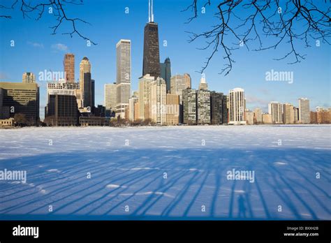 Winter in Chicago, Illinois Stock Photo - Alamy