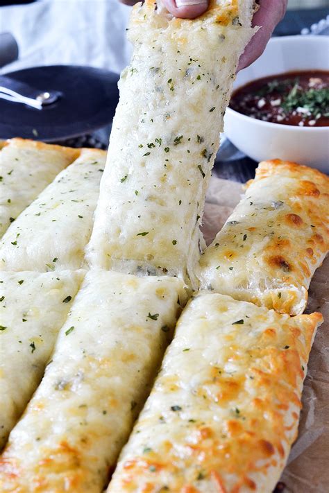 Cheesy Garlic Breadsticks - Mother Thyme