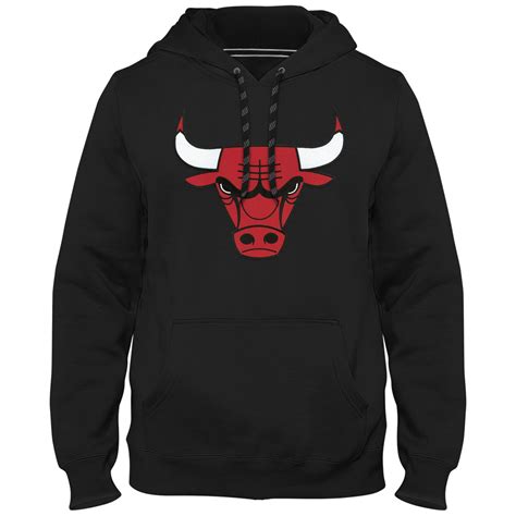 Chicago Bulls NBA Express Twill Logo Hoodie - Black | SportBuff Canada