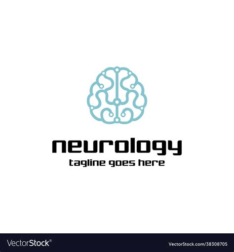 Brain neurology logo Royalty Free Vector Image