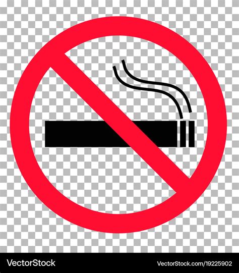 No smoking sign transparent background smoking Vector Image