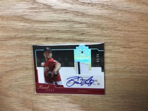 2005 Upper Deck Brad Lidge Jersey Autograph Card #’d 3 of 25 | eBay