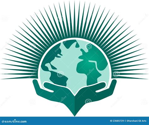 Globe hand stock vector. Illustration of america, human - 23685729