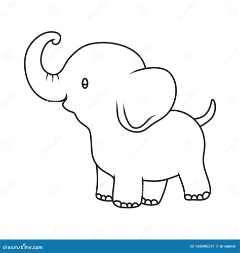 Elephant Face Clipart Outline