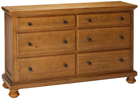 Ashley Furniture Signature Design - Trishley Dresser - Solid Pine Wood - Weathered Gray Finish ...