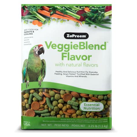 ZuPreem VeggieBlend Raw Bird Food, Size: 3.25 lb | PetSmart in 2021 ...