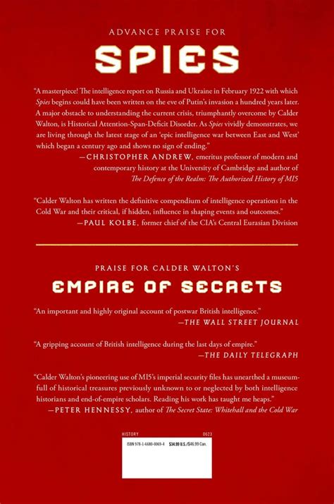 Spies | Book by Calder Walton | Official Publisher Page | Simon & Schuster