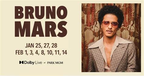 LIVE | Bruno Mars at Dolby Live at Park MGM, Las Vegas, Nevada, USA ...