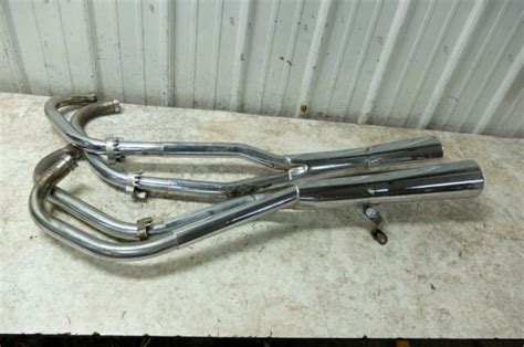 81 Honda CB 750 C CB750 CB750C Custom muffler pipe exhaust set right left | eBay