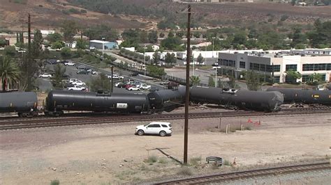 Train derailment prompts evacuations in Devore | abc7.com