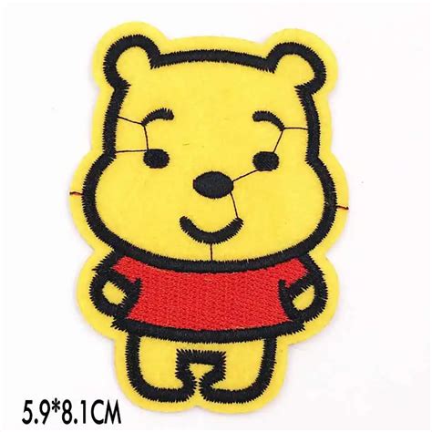 1Pcs Bear Badges Patches Iron On Embroidered Applique Patch For Clothes ...