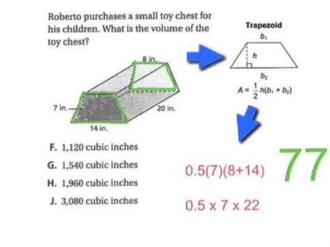 Volume of a trapezoidal Prism - YouTube