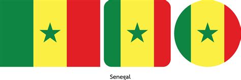 Senegal flag, vector illustration 5148700 Vector Art at Vecteezy