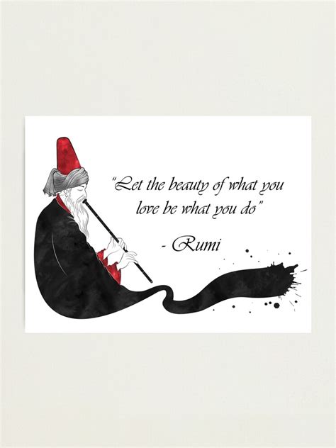 "Rumi Quote" Photographic Print for Sale by HermesArtStudio | Redbubble