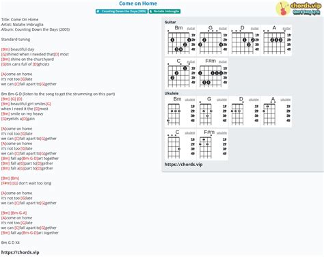 Chord: Come on Home - tab, song lyric, sheet, guitar, ukulele | chords.vip
