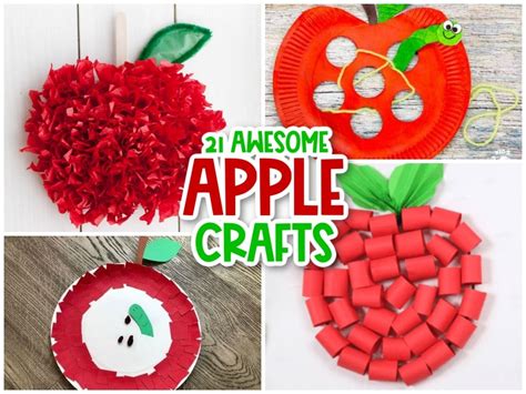 21 Easy Apple Crafts For Kids