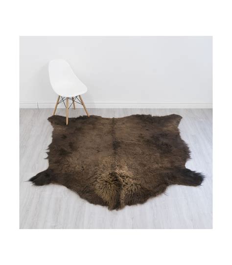 Buffalo Robe / Bison Hide Rug 100 (33.5 square feet): FurSource.com